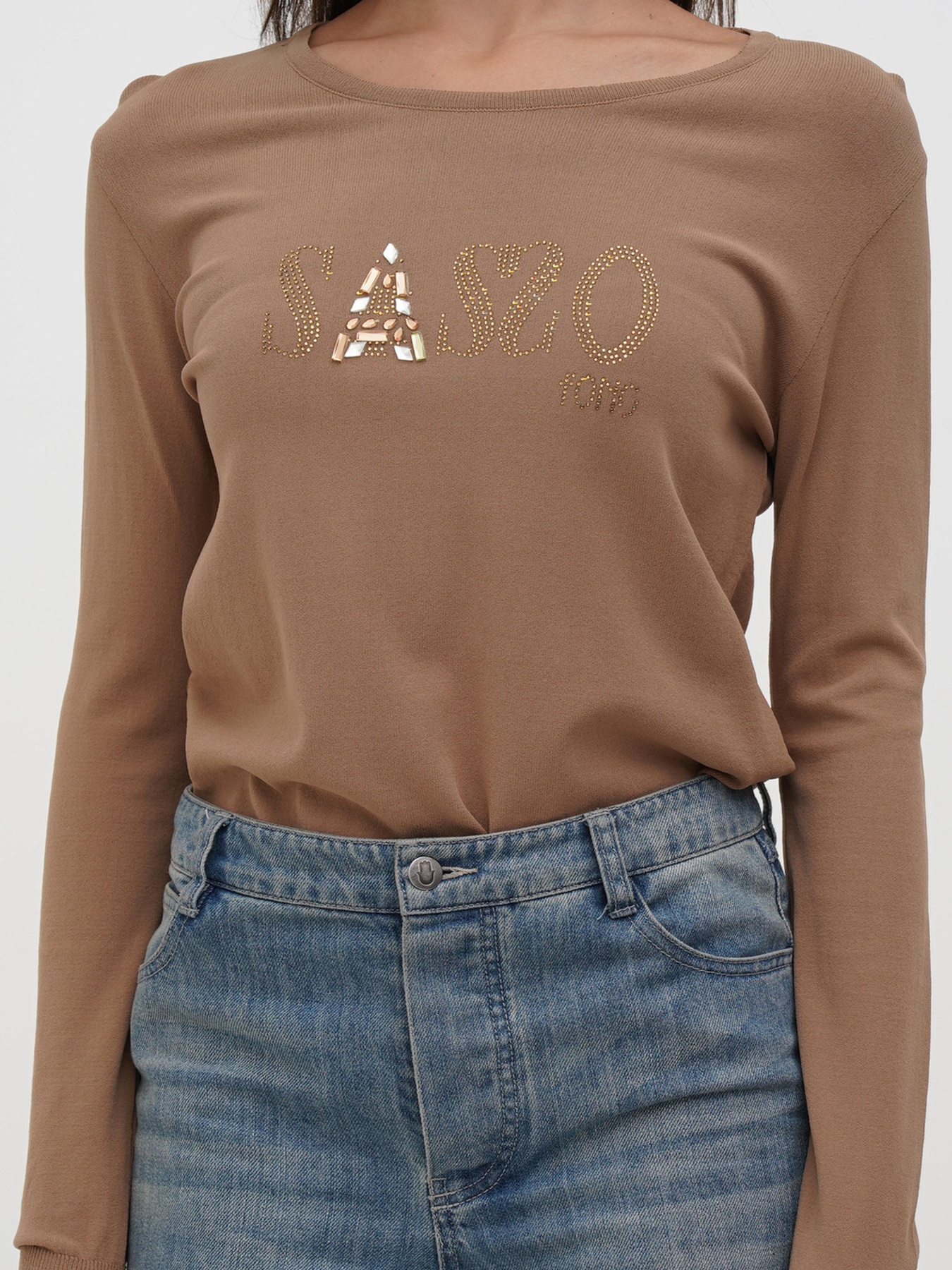 Боді Sassofono модель A271-SF-3590_бежевый Фото