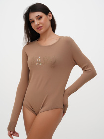 Боди Sassofono модель A271-SF-3590_бежевый Боди Sassofono модель A271-SF-3590_бежевый Фото