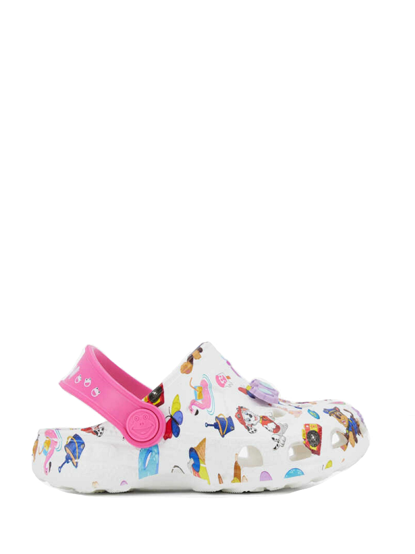 Шлёпанцы COQUI модель 8701White_Lt_Fuchsia_PP_Skye_Amulet Фото