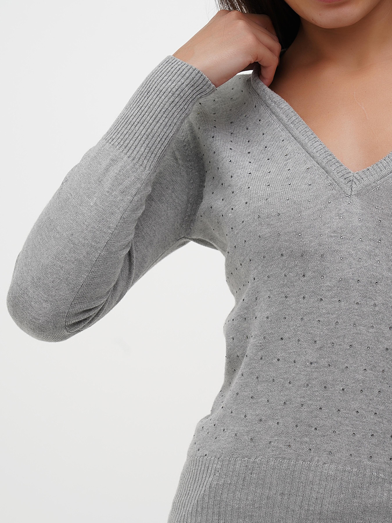 Джемпер Sassofono модель A271-SF-3586_серый Фото