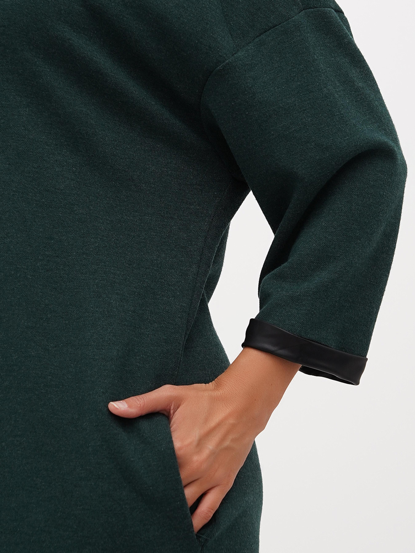 Платье мини Sassofono модель A271-SC-3484_зеленый Фото