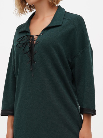 Платье мини Sassofono модель A271-SC-3484_зеленый Фото