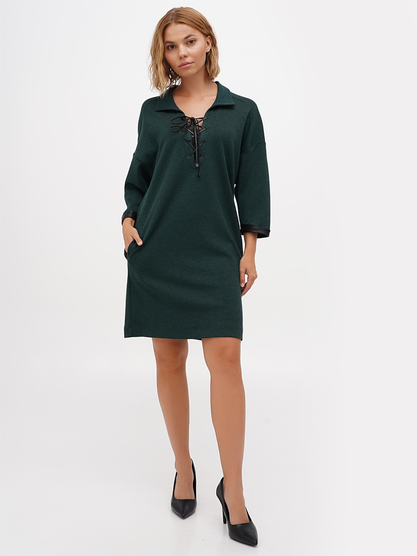 Сукня міні Sassofono модель A271-SC-3484_зеленый Фото