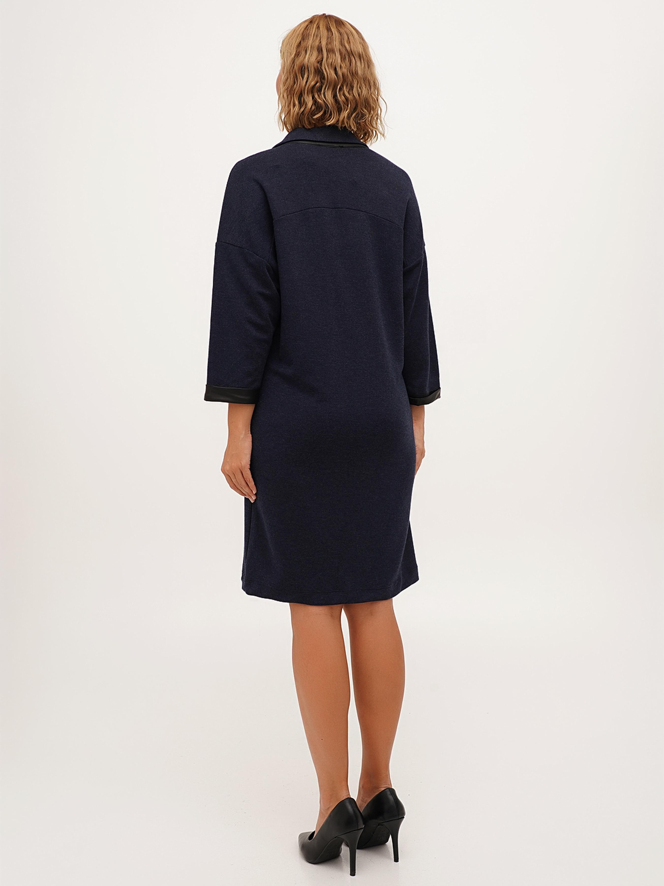 Платье мини Sassofono модель A271-SC-3484_синий Фото