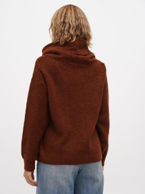 Свитер Sassofono модель A271-SC-3551_коричневый Свитер Sassofono модель A271-SC-3551_коричневый Фото