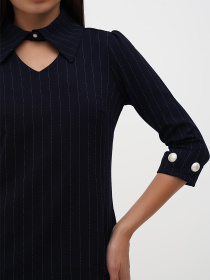 Платье мини Sassofono модель A271-SC-1935_синий Фото