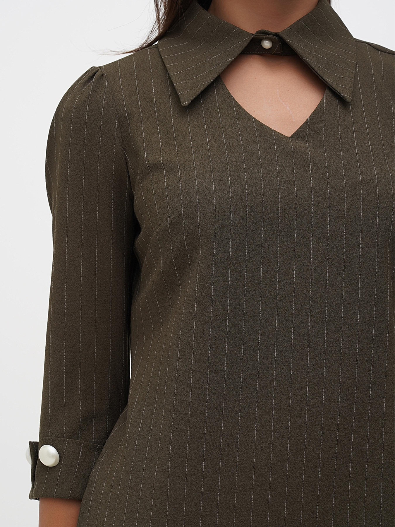 Платье мини Sassofono модель A271-SC-1935_зелёный Фото