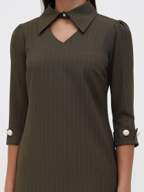 Платье мини Sassofono модель A271-SC-1935_зелёный Фото