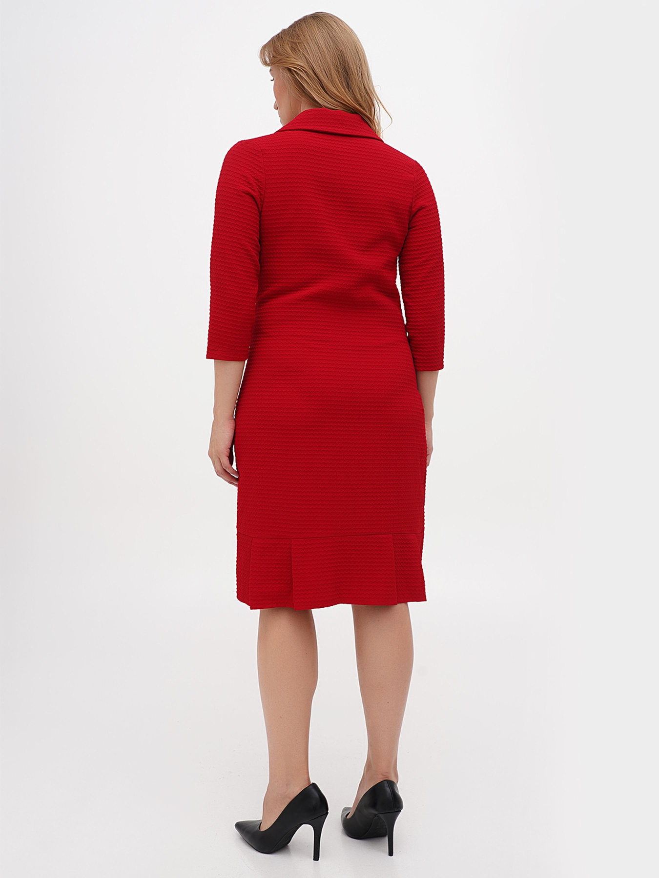Платье миди Sassofono модель A271-SC-1908_красный Фото