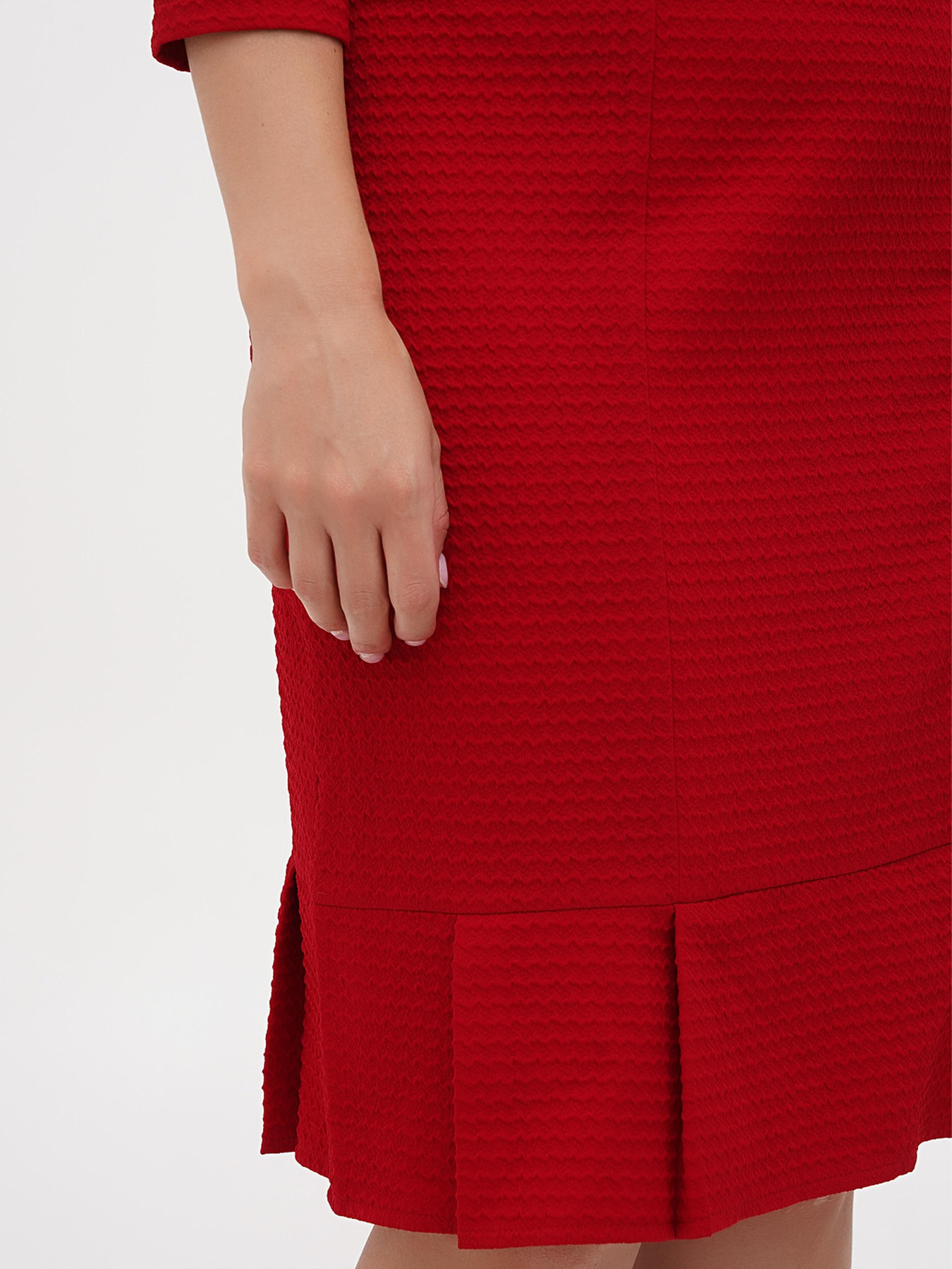 Платье миди Sassofono модель A271-SC-1908_красный Фото