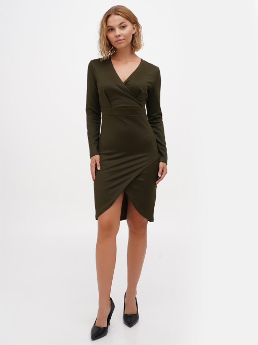 Платье мини Sassofono модель A271-SC-1905_хаки Фото