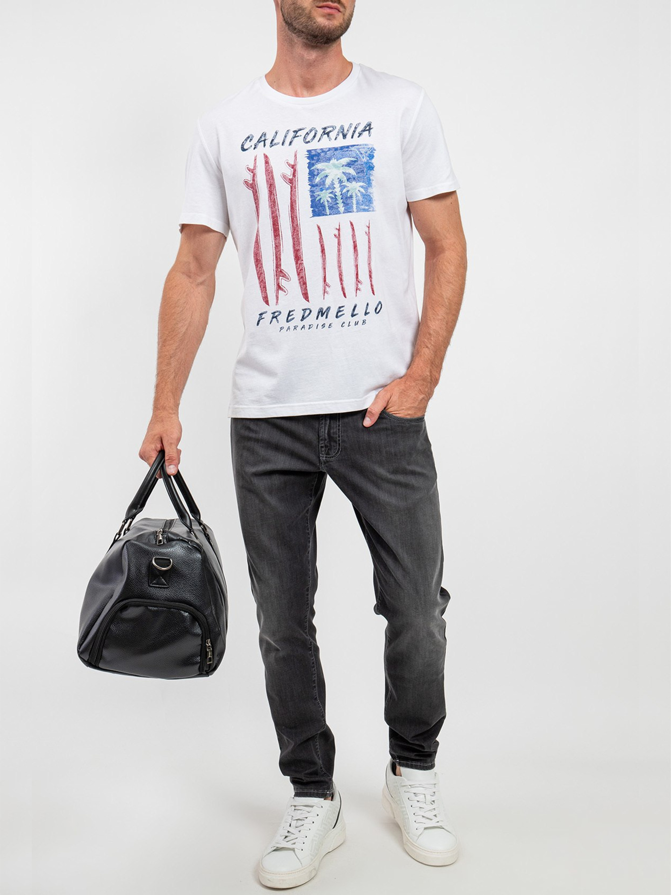 Футболка Fred Mello модель FM24S14TG_WHITE Фото