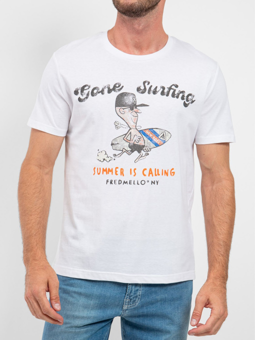 Футболка Fred Mello модель FM24S23TG_WHITE Фото