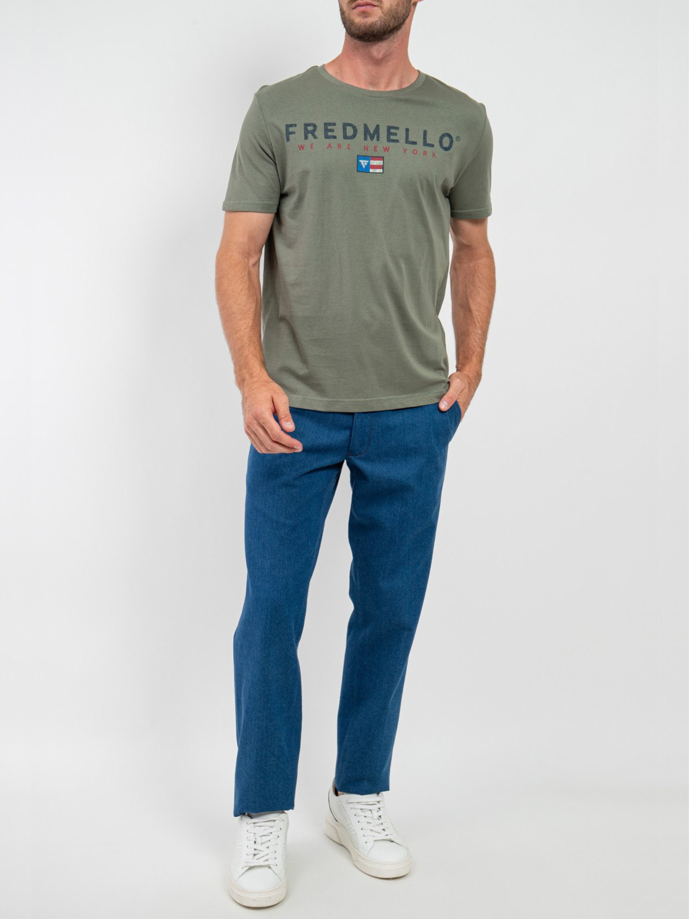 Футболки і поло Fred Mello модель FM24S10TG_SAGE Фото