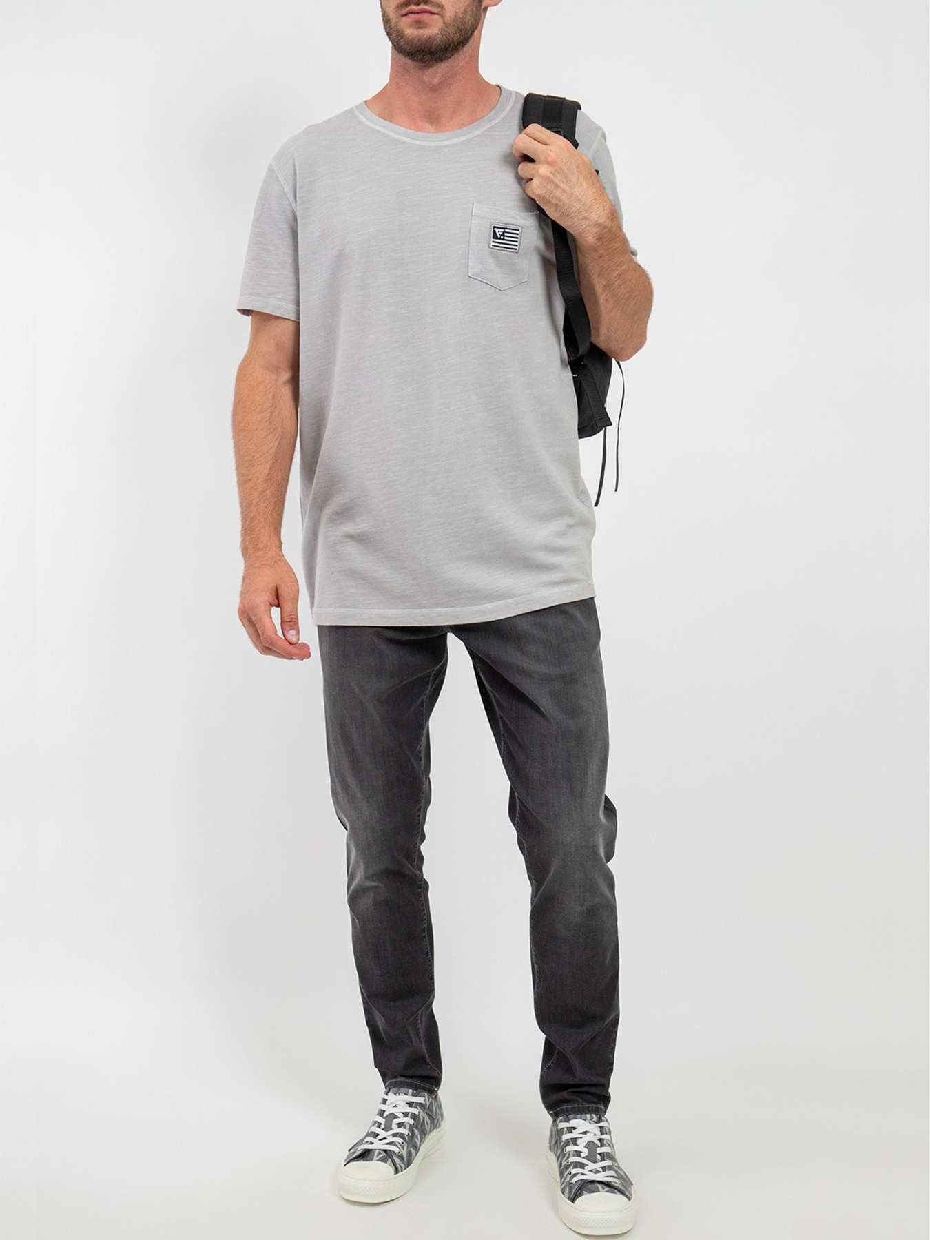 Футболка Fred Mello модель FM24S19TG_STEEL Фото