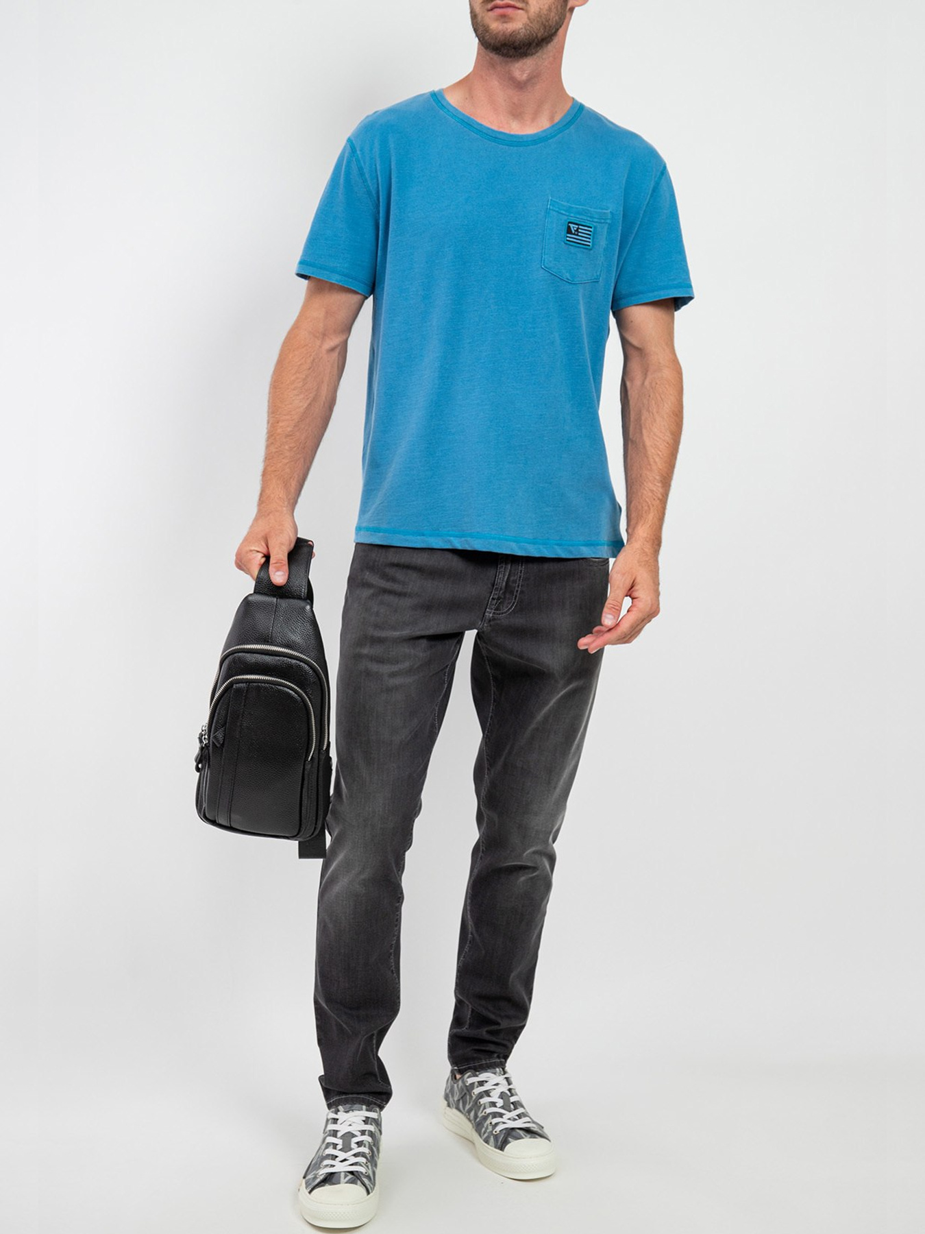 Футболка Fred Mello модель FM24S19TG_OCEAN Фото