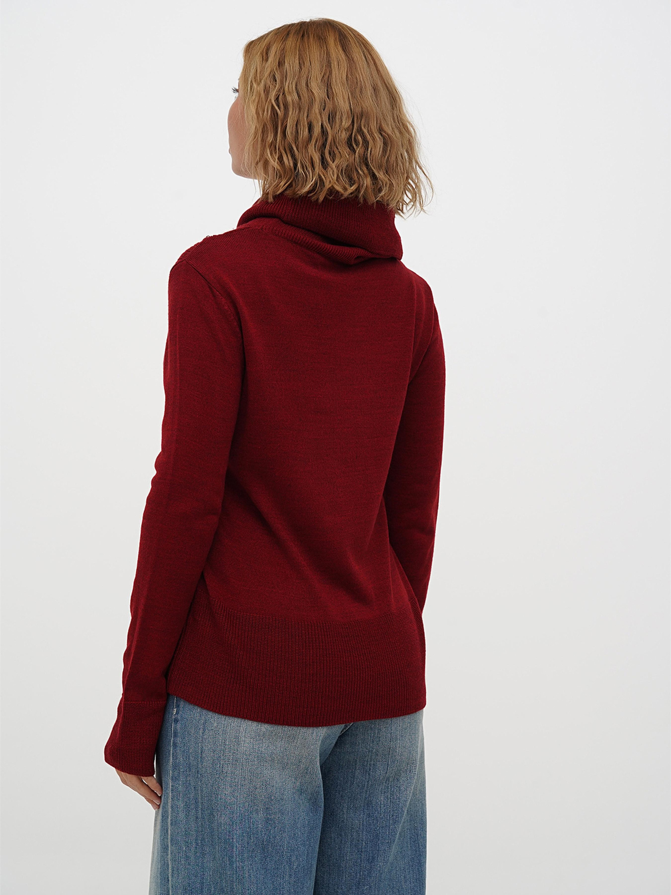 Свитер Sassofono модель A271-SC-3540_бордовый Фото