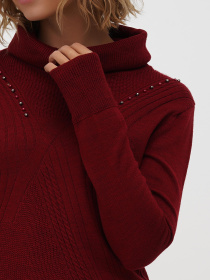 Светр Sassofono модель A271-SC-3540_бордовый Фото