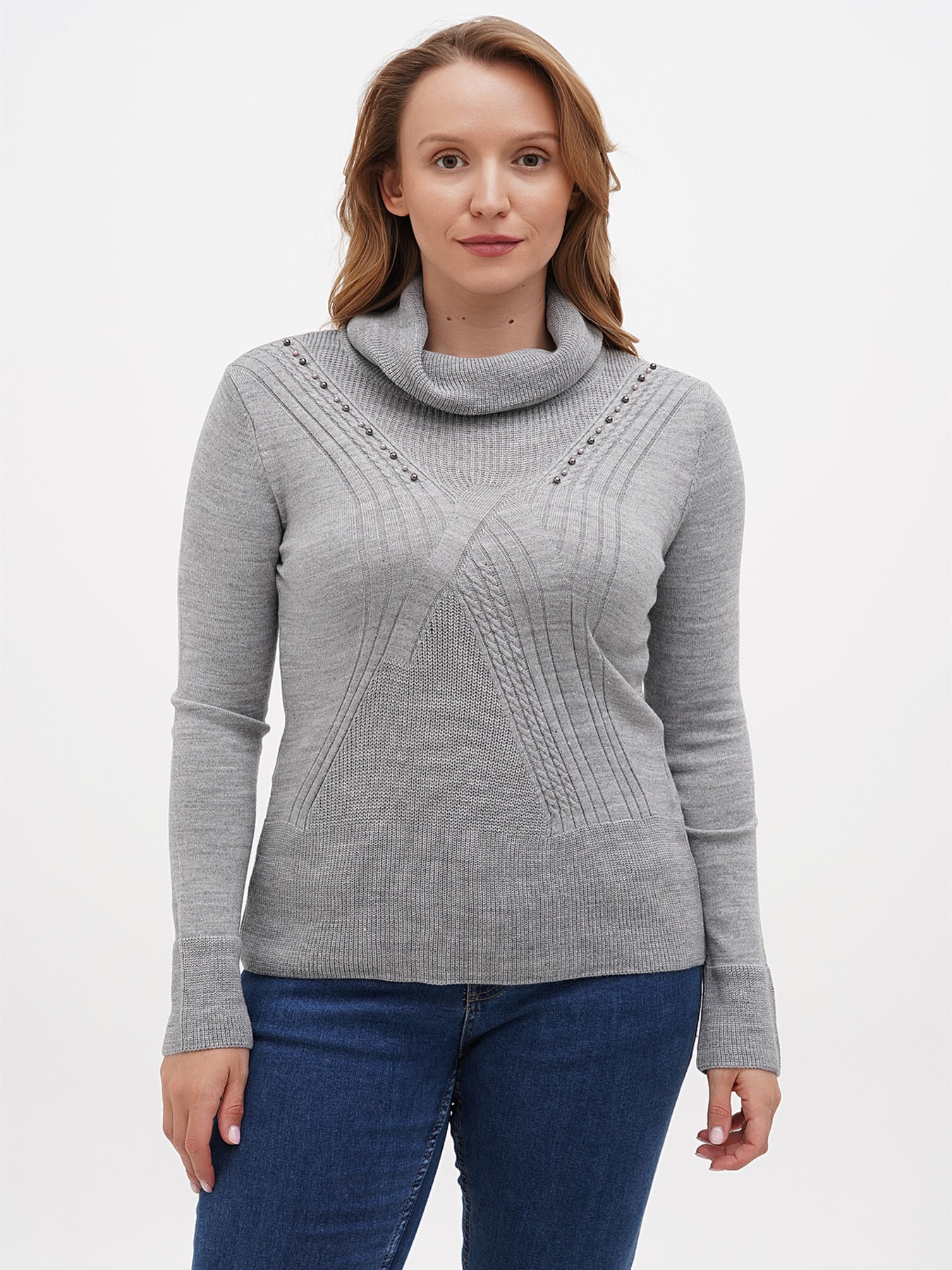 Свитер Sassofono модель A271-SC-3540_серый Фото