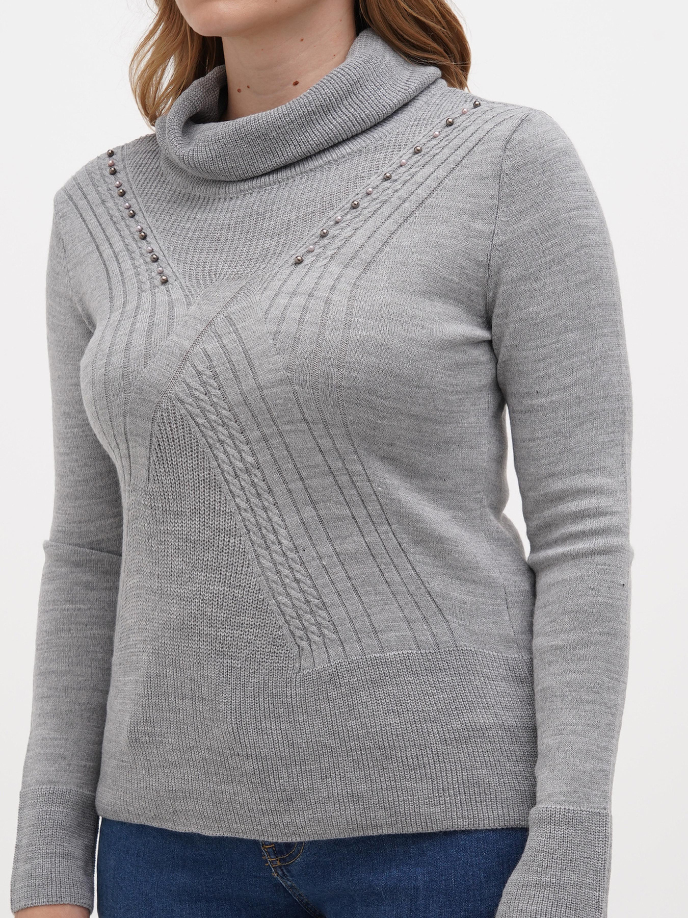 Светр Sassofono модель A271-SC-3540_серый Фото