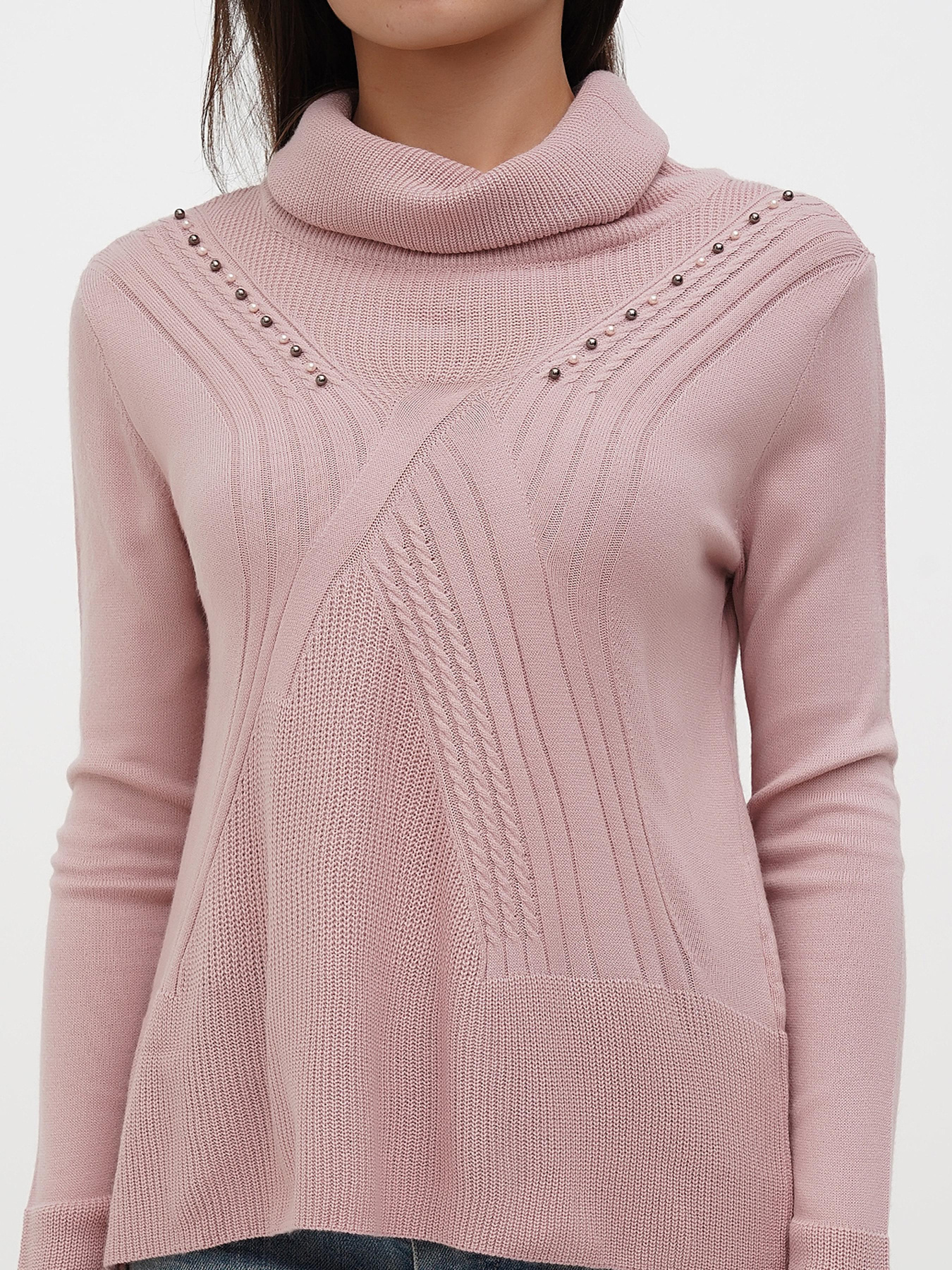 Светр Sassofono модель A271-SC-3540_пудра Фото