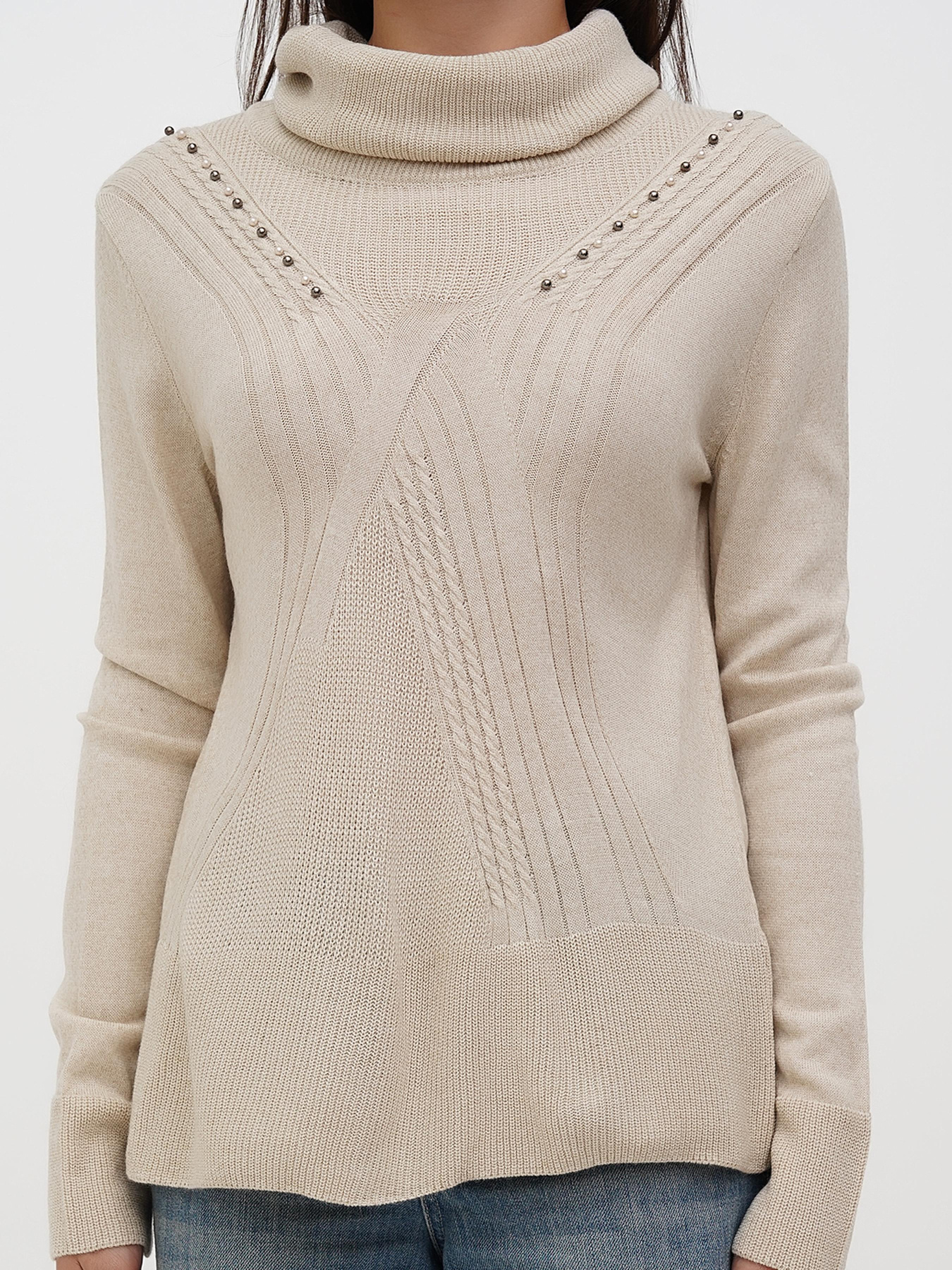 Светр Sassofono модель A271-SC-3540_молочный Фото