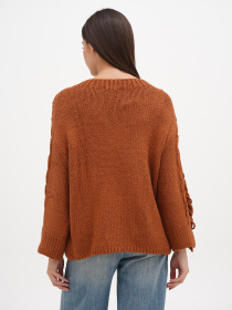 Джемпер Sassofono модель A271-SC-3531_коричневый Фото