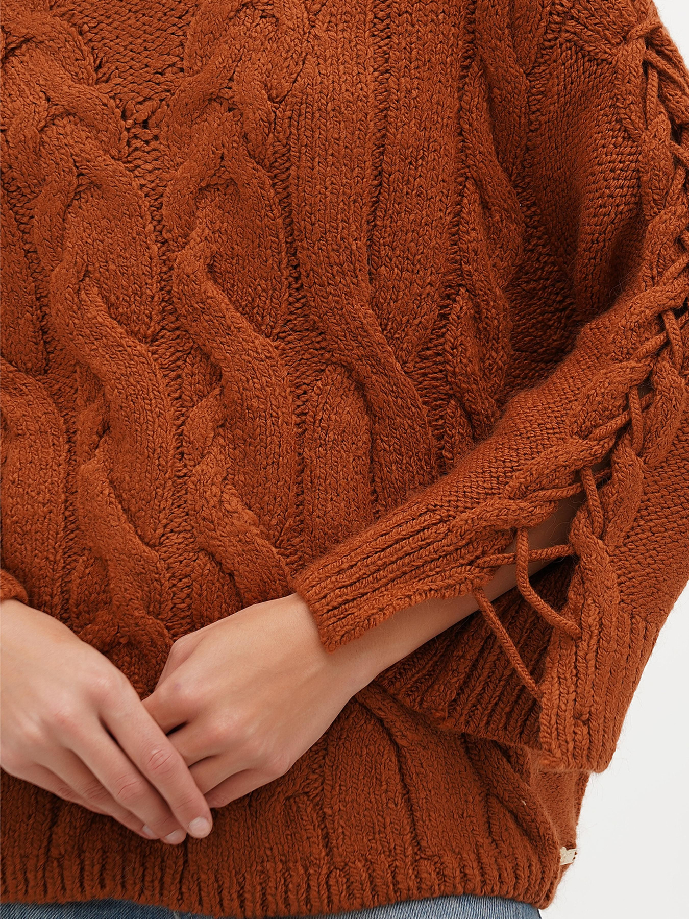 Джемпер Sassofono модель A271-SC-3531_коричневый Фото