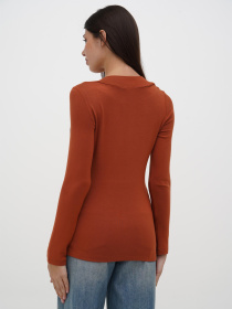 Лонгслив Sassofono модель A271-SF-3387_терракотоавый Фото