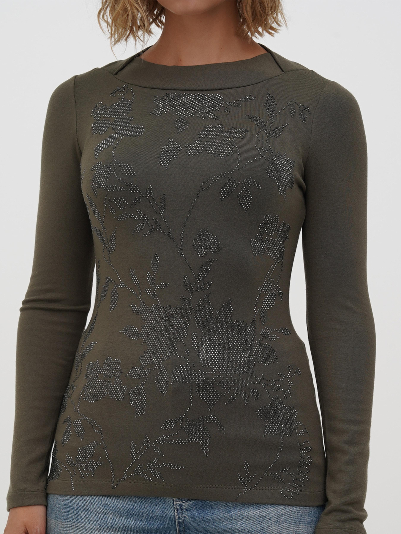 Лонгслів Sassofono модель A271-SF-3387_хаки Фото