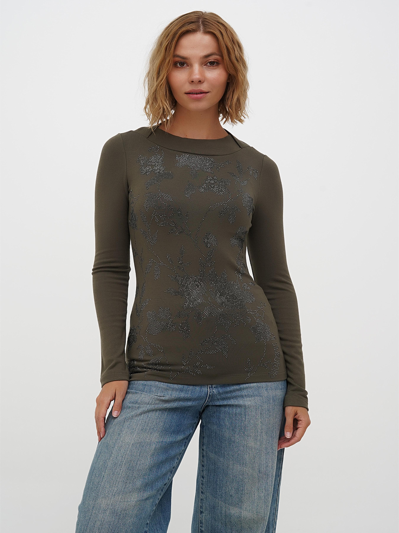 Лонгслів Sassofono модель A271-SF-3387_хаки Фото