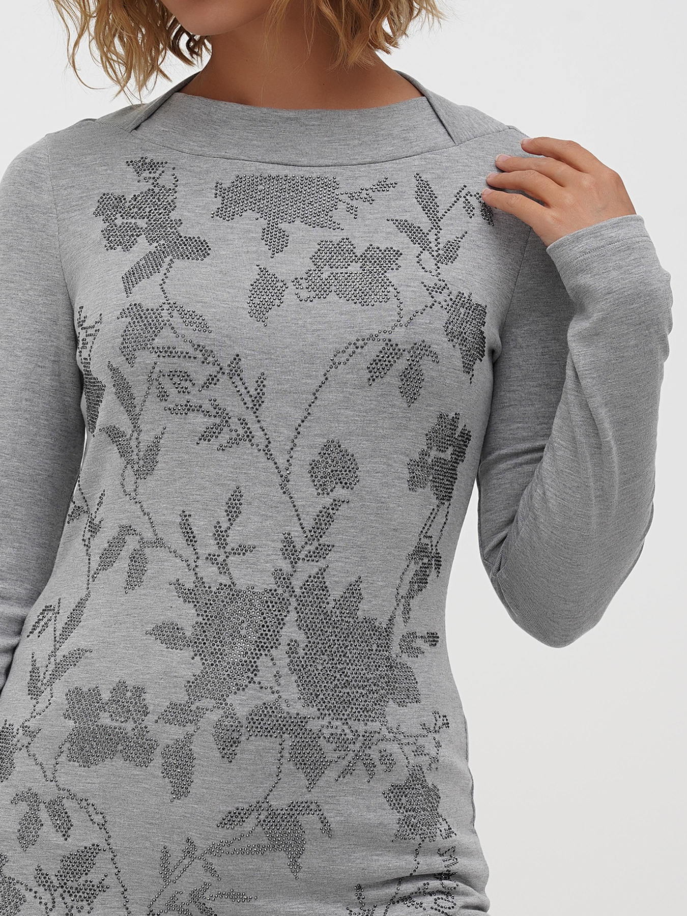 Лонгслив Sassofono модель A271-SF-3387?_серый Фото