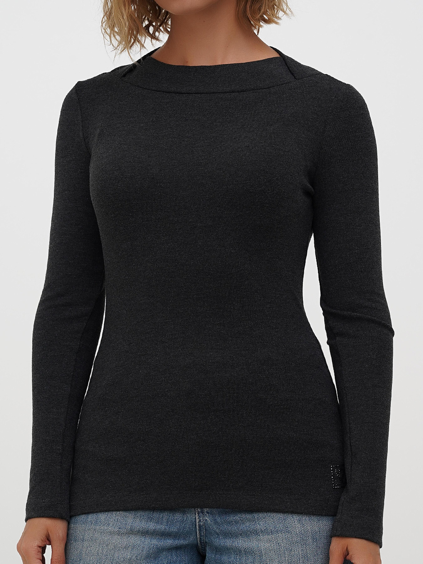 Лонгслив Sassofono модель A271-SF-3386_темно серый Фото