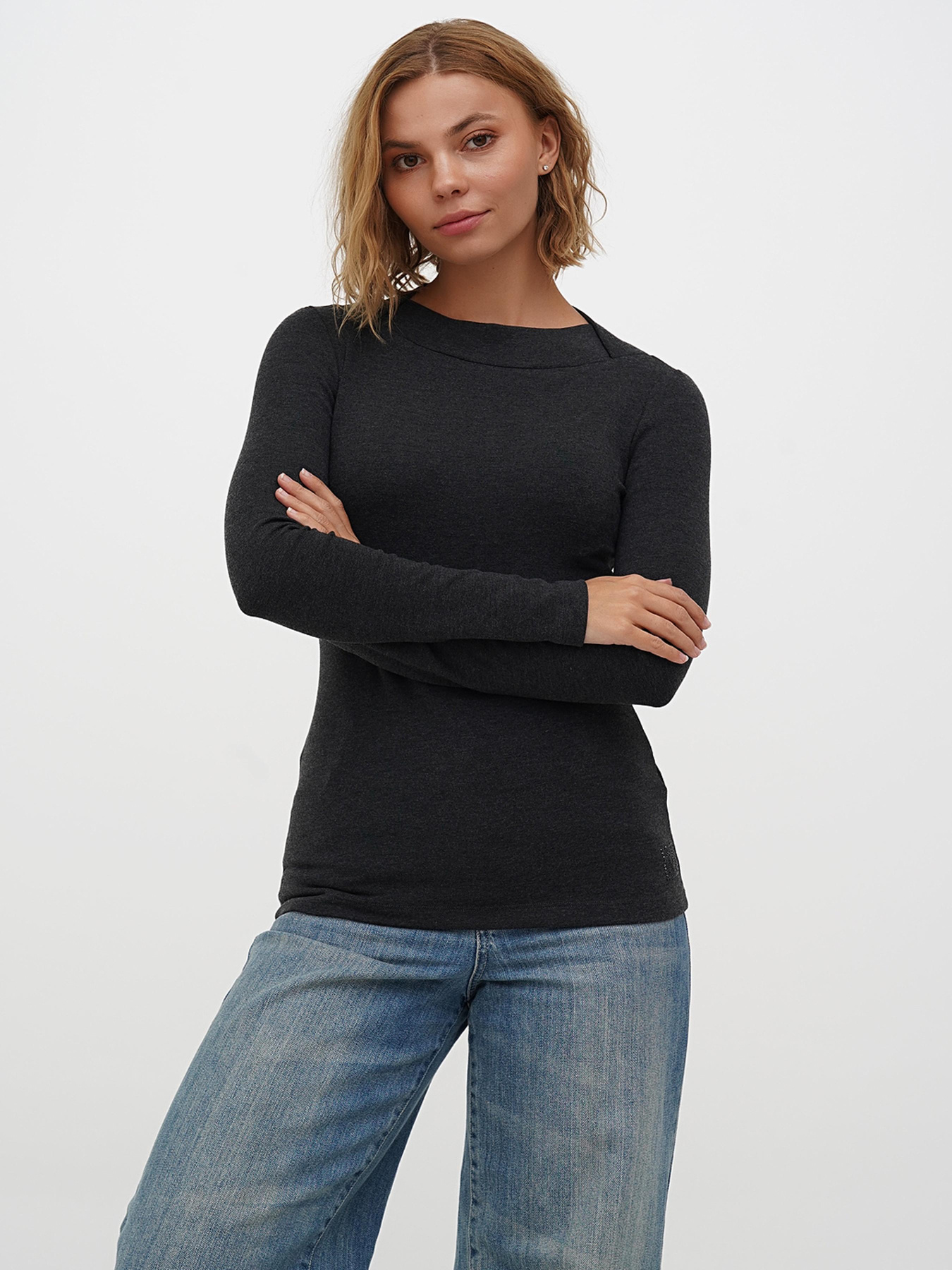 Лонгслив Sassofono модель A271-SF-3386_темно серый Фото