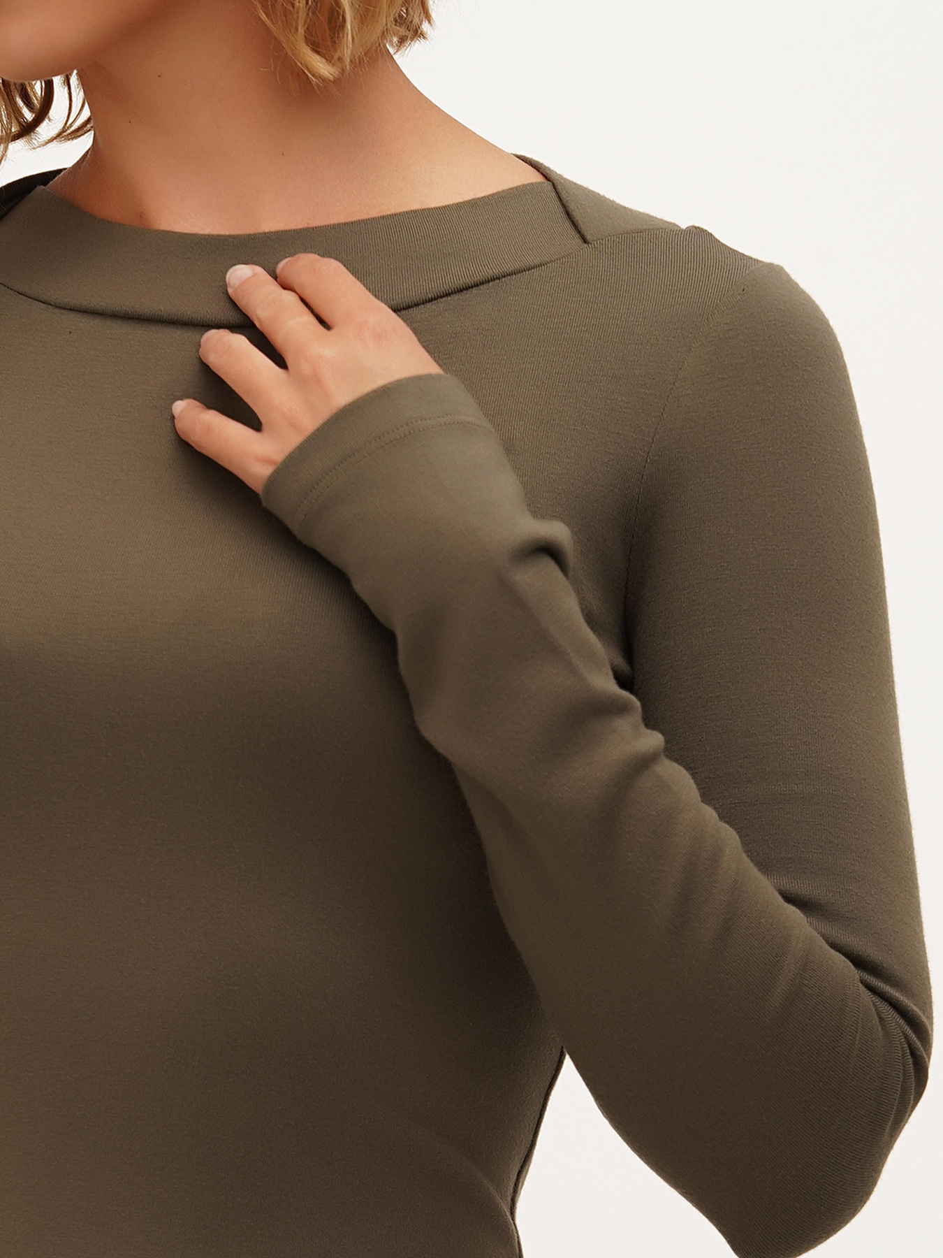 Лонгслив Sassofono модель A271-SF-3386_хаки Фото