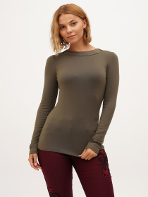 Лонгслив Sassofono модель A271-SF-3386_хаки Фото