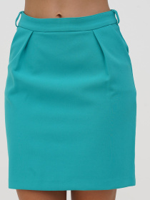 Юбка мини Sassofono модель A271-SC-2570_зеленый Фото