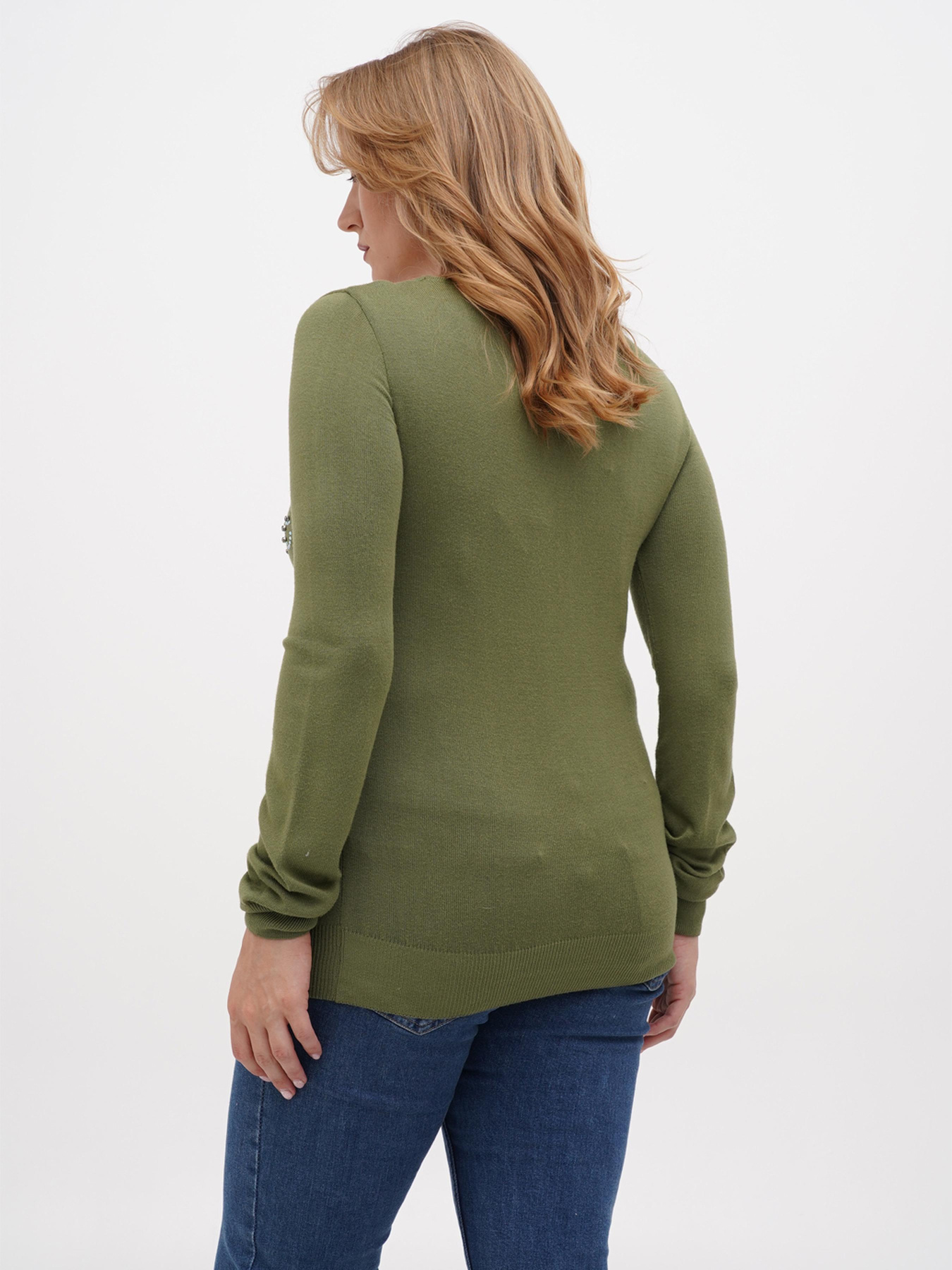 Джемпер Sassofono модель A271-SF-1886_зелёный Фото