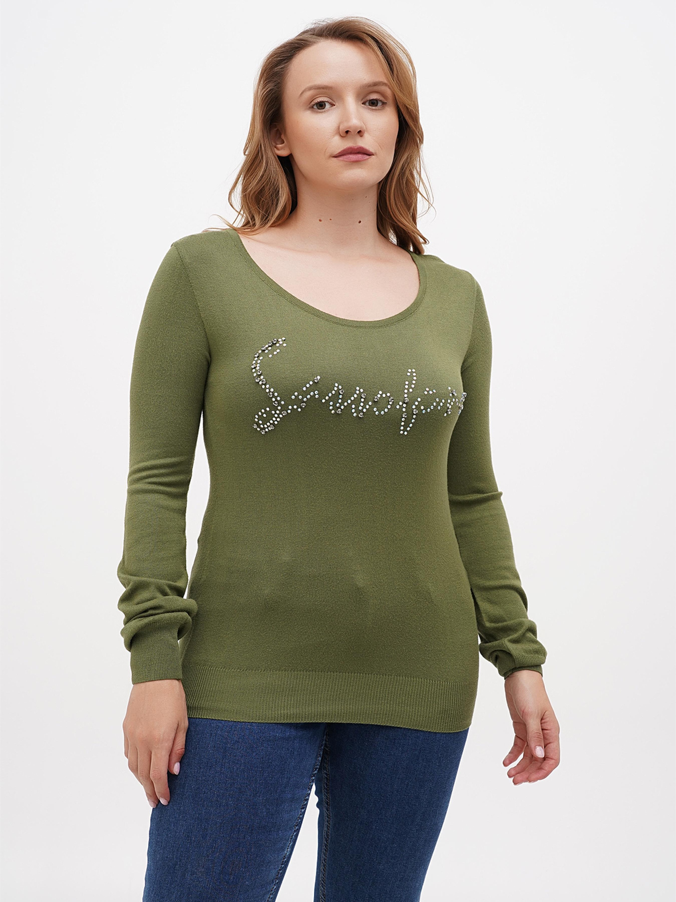 Джемпер Sassofono модель A271-SF-1886_зелёный Фото