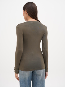 Лонгслив Sassofono модель A271-SF-3383_хаки Фото