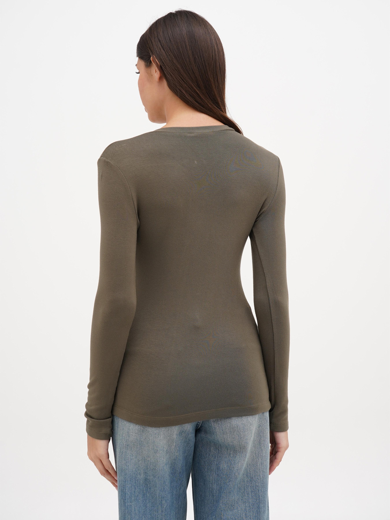 Лонгслив Sassofono модель A271-SF-3383_хаки Фото