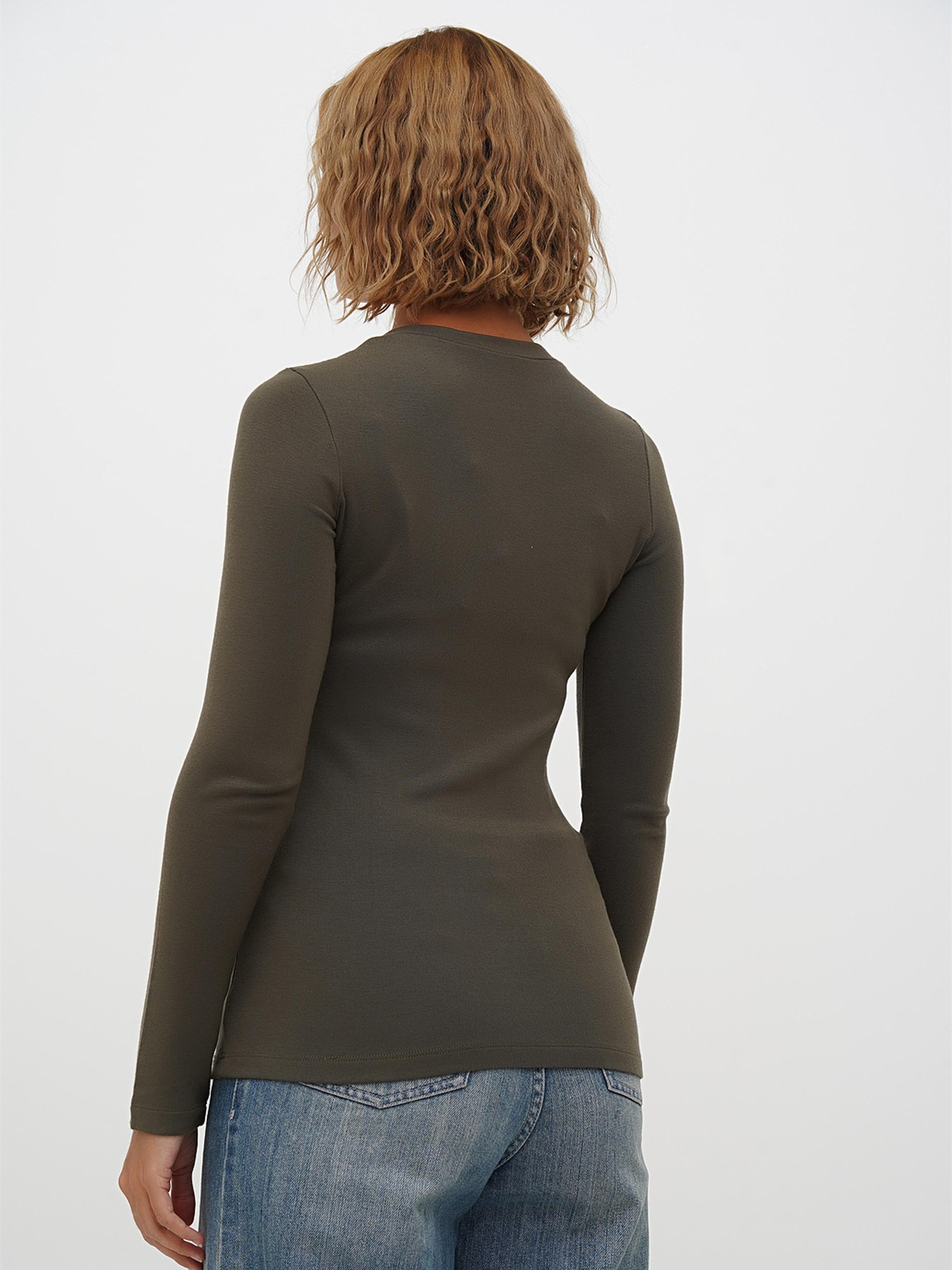 Лонгслив Sassofono модель A271-SF-3385_хаки Фото