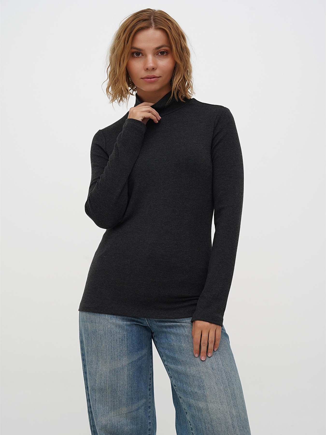 Водолазка Sassofono модель A271-SF-3381_темно_сірий Фото