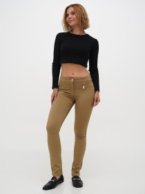 Скинни джинсы Sassofono модель A271-SF-2532_бежевый Фото