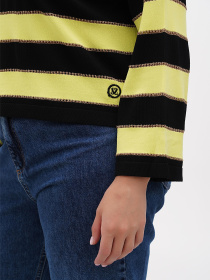 Джемпер Sassofono модель A271-SF-3588_черный_зеленый Фото