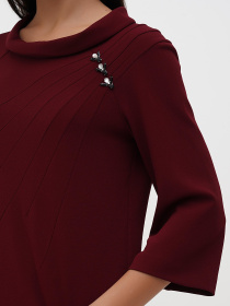 Блуза Sassofono модель _A271-SC-3503_бордовый Фото