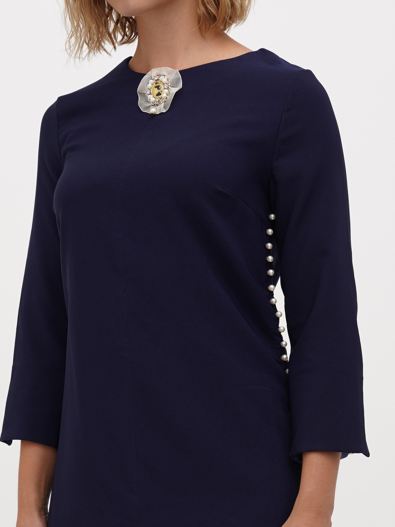 Платье мини Sassofono модель A271-SC-1941_синий Фото