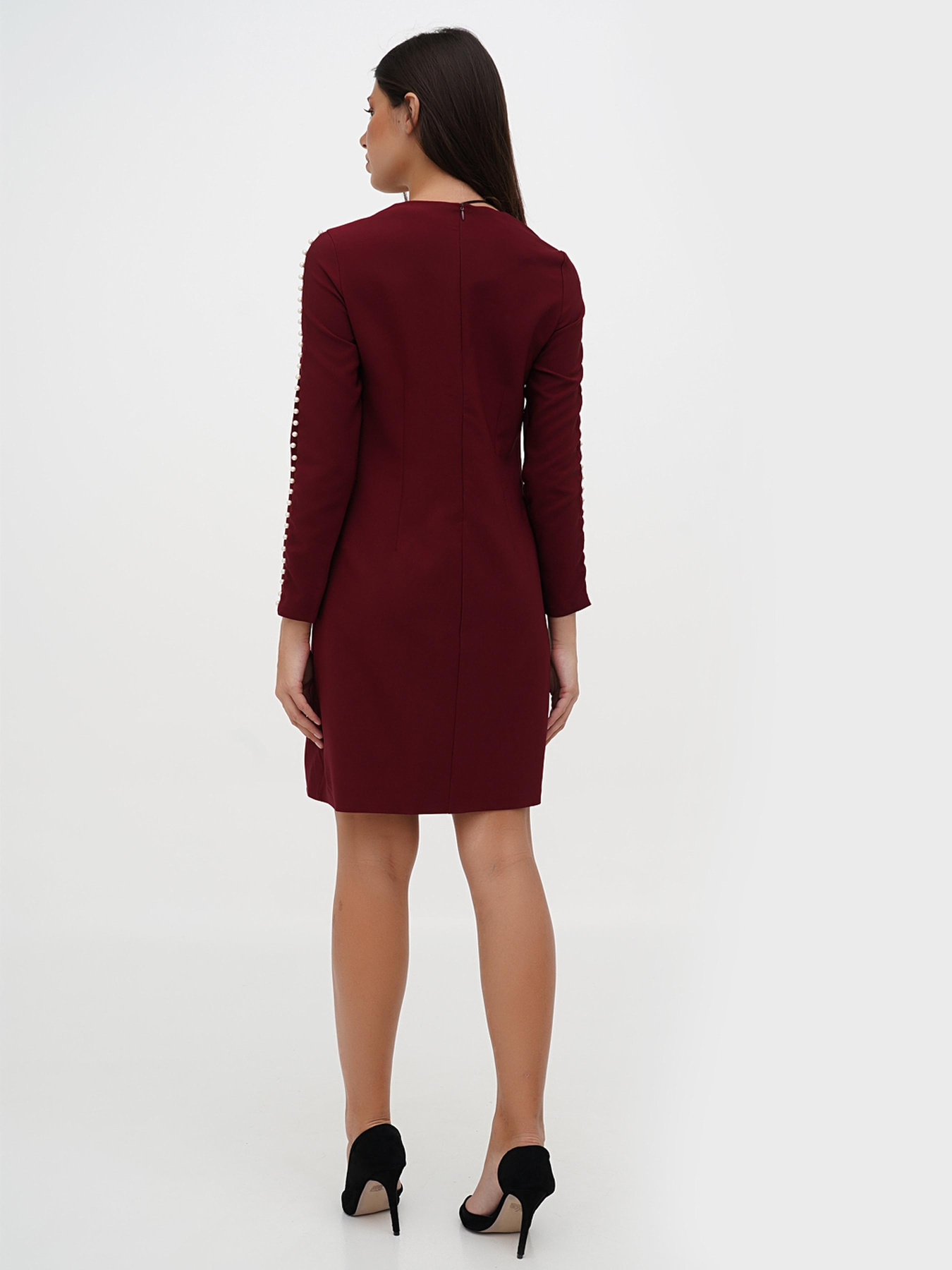 Платье мини Sassofono модель A271-SC-1940_бордовый Фото