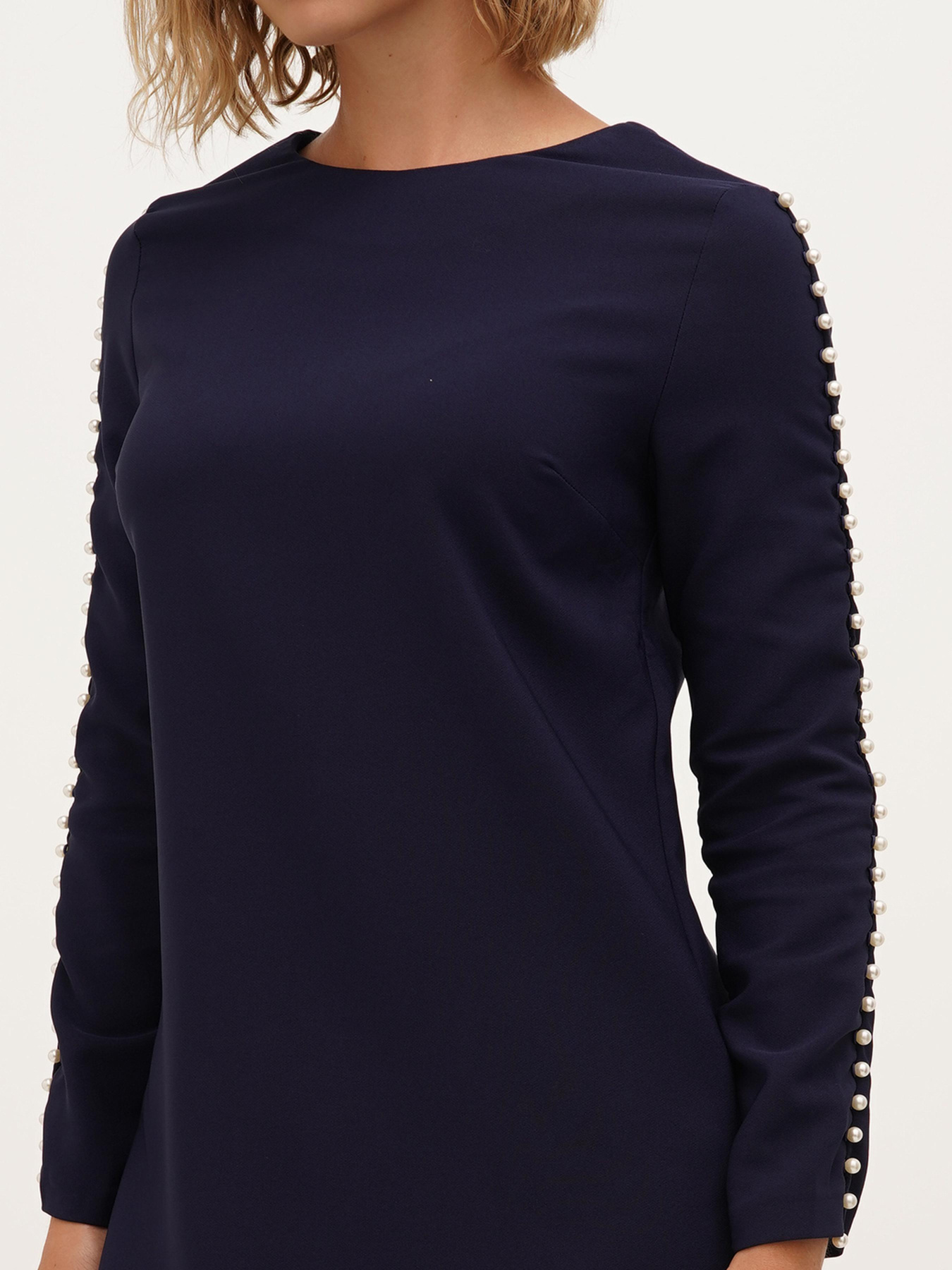 Платье мини Sassofono модель A271-SC-1940_темно_синий Фото