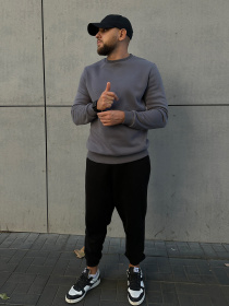 Світшот ISSA Plus модель GN-401_серый Фото